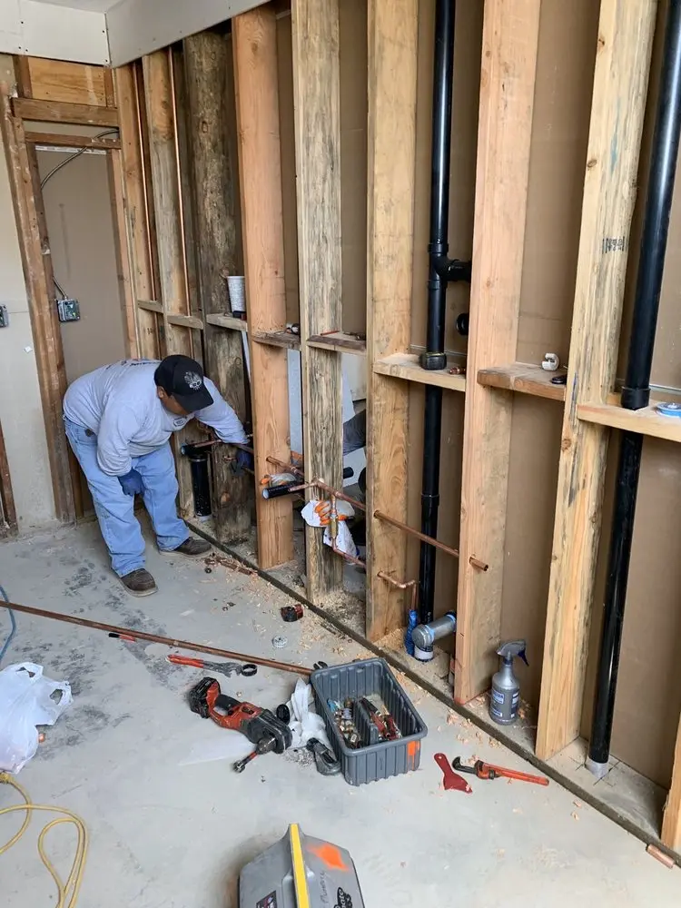 Commercial rough-in plumbing for Water Heater Replacement in Sammamish Valley